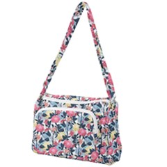 Beautiful floral pattern Front Pocket Crossbody Bag