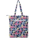 Beautiful floral pattern Double Zip Up Tote Bag View2
