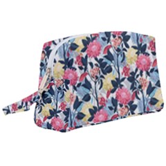 Beautiful floral pattern Wristlet Pouch Bag (Large)