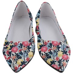 Beautiful floral pattern Women s Block Heels 