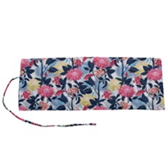 Beautiful floral pattern Roll Up Canvas Pencil Holder (S)