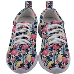 Beautiful floral pattern Kids Athletic Shoes