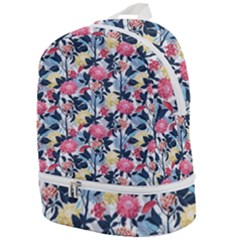 Beautiful floral pattern Zip Bottom Backpack