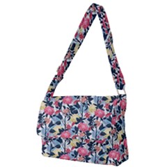 Beautiful floral pattern Full Print Messenger Bag (L)