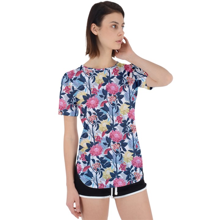 Beautiful floral pattern Perpetual Short Sleeve T-Shirt