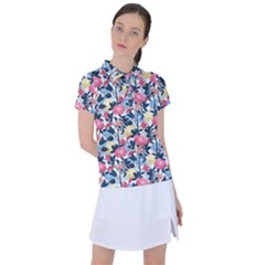 Beautiful floral pattern Women s Polo Tee