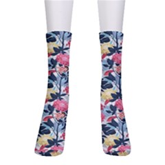 Beautiful floral pattern Men s Crew Socks