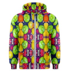 Fruits And Vegetables Pattern Men s Zipper Hoodie