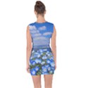 Floral Nature Lace Up Front Bodycon Dress View2