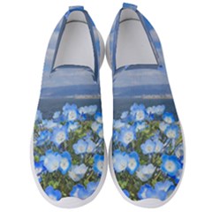 Floral Nature Men s Slip On Sneakers