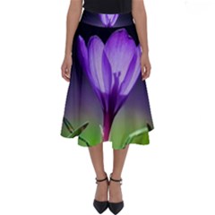 Flower Perfect Length Midi Skirt