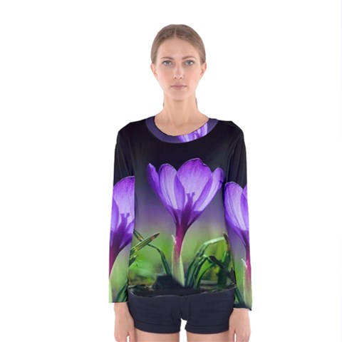 Floral Nature Women s Long Sleeve Tee by Sparkle