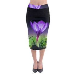 Floral Nature Midi Pencil Skirt by Sparkle