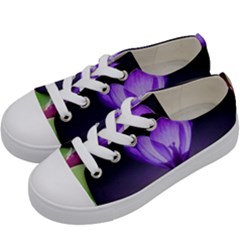 Floral Nature Kids  Low Top Canvas Sneakers