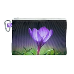 Floral Nature Canvas Cosmetic Bag (large) by Sparkle