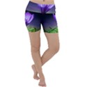 Floral Nature Lightweight Velour Yoga Shorts View1