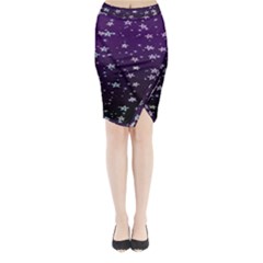 Stars Midi Wrap Pencil Skirt by Sparkle