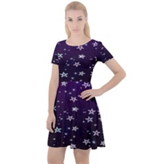 Stars Cap Sleeve Velour Dress  by Sparkle