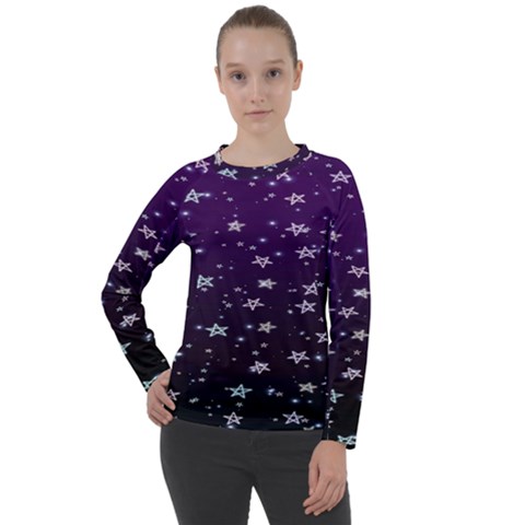 Stars Women s Long Sleeve Raglan Tee by Sparkle