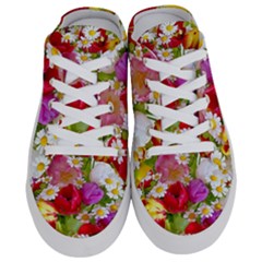 Beautiful Floral Half Slippers