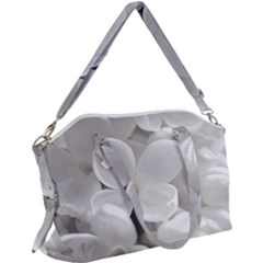 White Floral Canvas Crossbody Bag by Sparkle