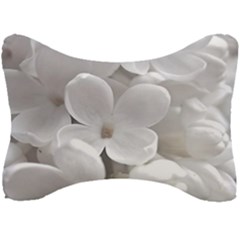 White Floral Seat Head Rest Cushion by Sparkle