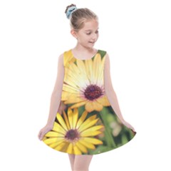Yellow Flowers Kids  Summer Dress