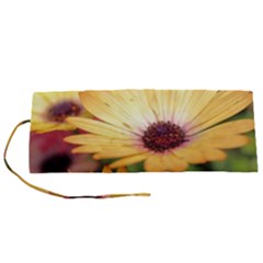 Yellow Flowers Roll Up Canvas Pencil Holder (S)