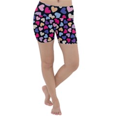 Colorful Love Lightweight Velour Yoga Shorts by Sparkle