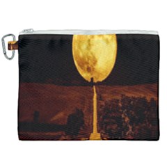 Moon Road Canvas Cosmetic Bag (xxl) by Sparkle