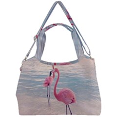 Flamingos Beach Double Compartment Shoulder Bag by Sparkle