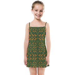 Sakura Tulips Giving Fruit In The Festive Temple Forest Kids  Summer Sun Dress by pepitasart