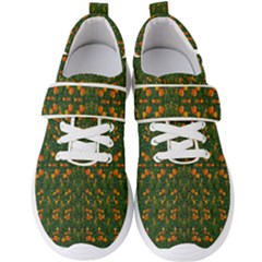 Sakura Tulips Giving Fruit In The Festive Temple Forest Men s Velcro Strap Shoes by pepitasart