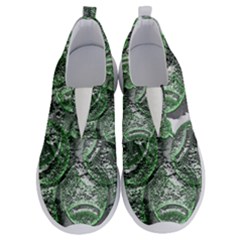 Biohazard Sign Pattern, Silver And Light Green Bio-waste Symbol, Toxic Fallout, Hazard Warning No Lace Lightweight Shoes by Casemiro