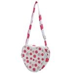 Watercolor hand drawn roses pattern Heart Shoulder Bag