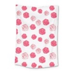 Watercolor hand drawn roses pattern Small Tapestry