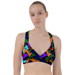 Trippy Paint Splash, Asymmetric Dotted Camo In Saturated Colors Sweetheart Sports Bra by Casemiro
