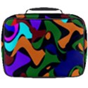 Trippy paint splash, asymmetric dotted camo in saturated colors Full Print Lunch Bag View2