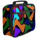 Trippy paint splash, asymmetric dotted camo in saturated colors Full Print Lunch Bag View3