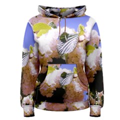 Pink Snowball Branch Women s Pullover Hoodie