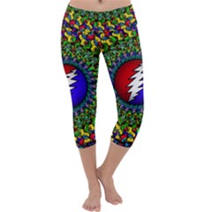 Grateful Dead Capri Yoga Leggings by Sapixe