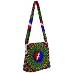 Grateful Dead Zipper Messenger Bag