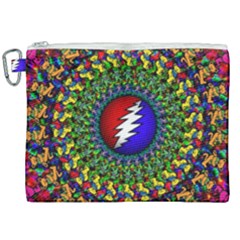 Grateful Dead Canvas Cosmetic Bag (xxl) by Sapixe