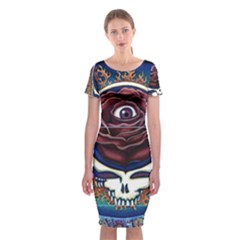 Grateful Dead Ahead Of Their Time Classic Short Sleeve Midi Dress