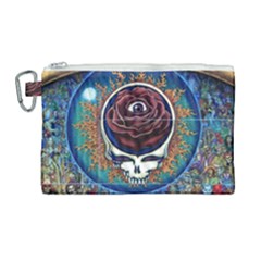 Grateful Dead Ahead Of Their Time Canvas Cosmetic Bag (large) by Sapixe