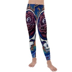 Grateful Dead Ahead Of Their Time Kids  Lightweight Velour Leggings by Sapixe