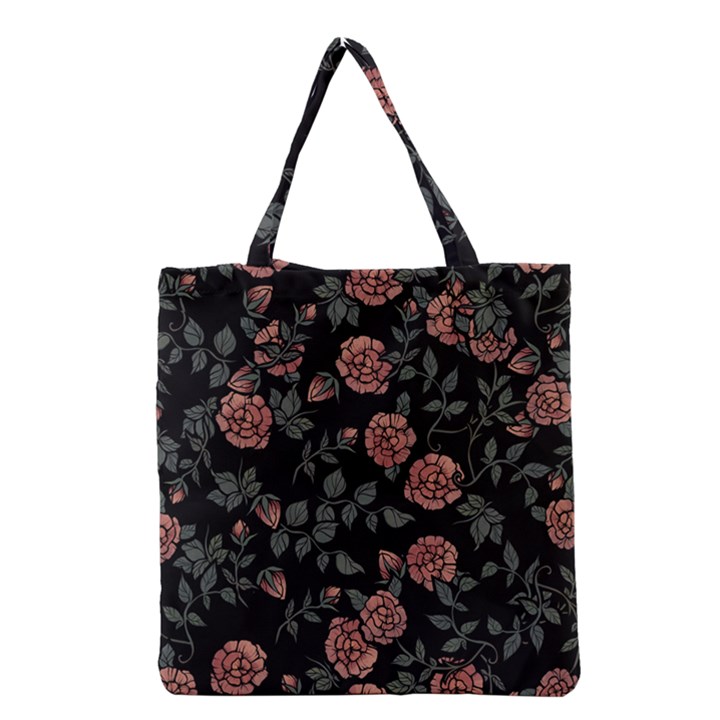 Dusty Roses Grocery Tote Bag