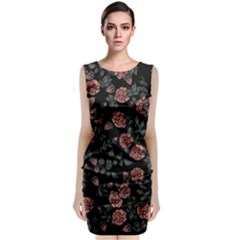 Dusty Roses Classic Sleeveless Midi Dress by BubbSnugg