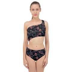 Dusty Roses Spliced Up Two Piece Swimsuit by BubbSnugg
