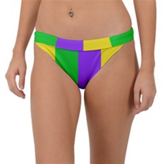 New Orleans Carnival Colors Mardi Gras Band Bikini Bottom by yoursparklingshop